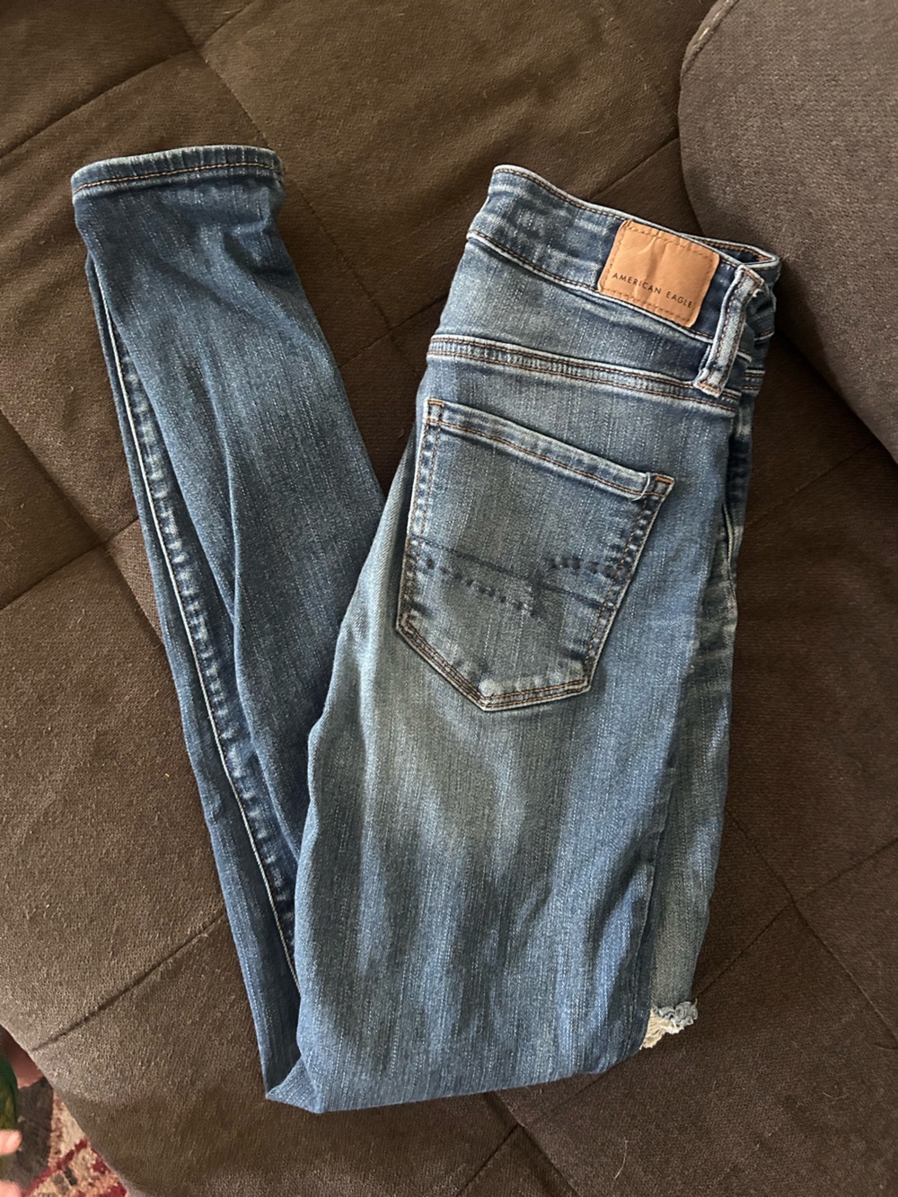 American Eagle Outfitters Light-Mid Blue Skinny Jeans